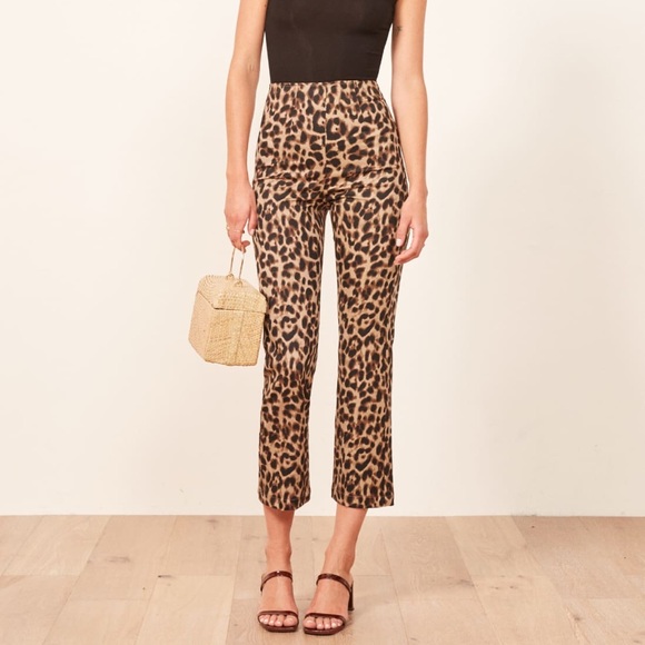 Reformation Pants - Marlon Pant - Leopard